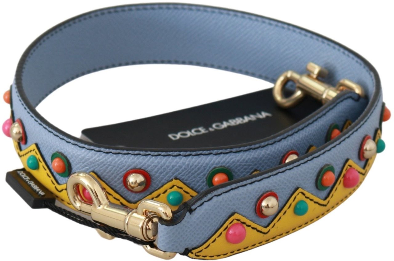 Dolce & Gabbana Blue Handbag Accessory Shoulder Strap Leather Blauw