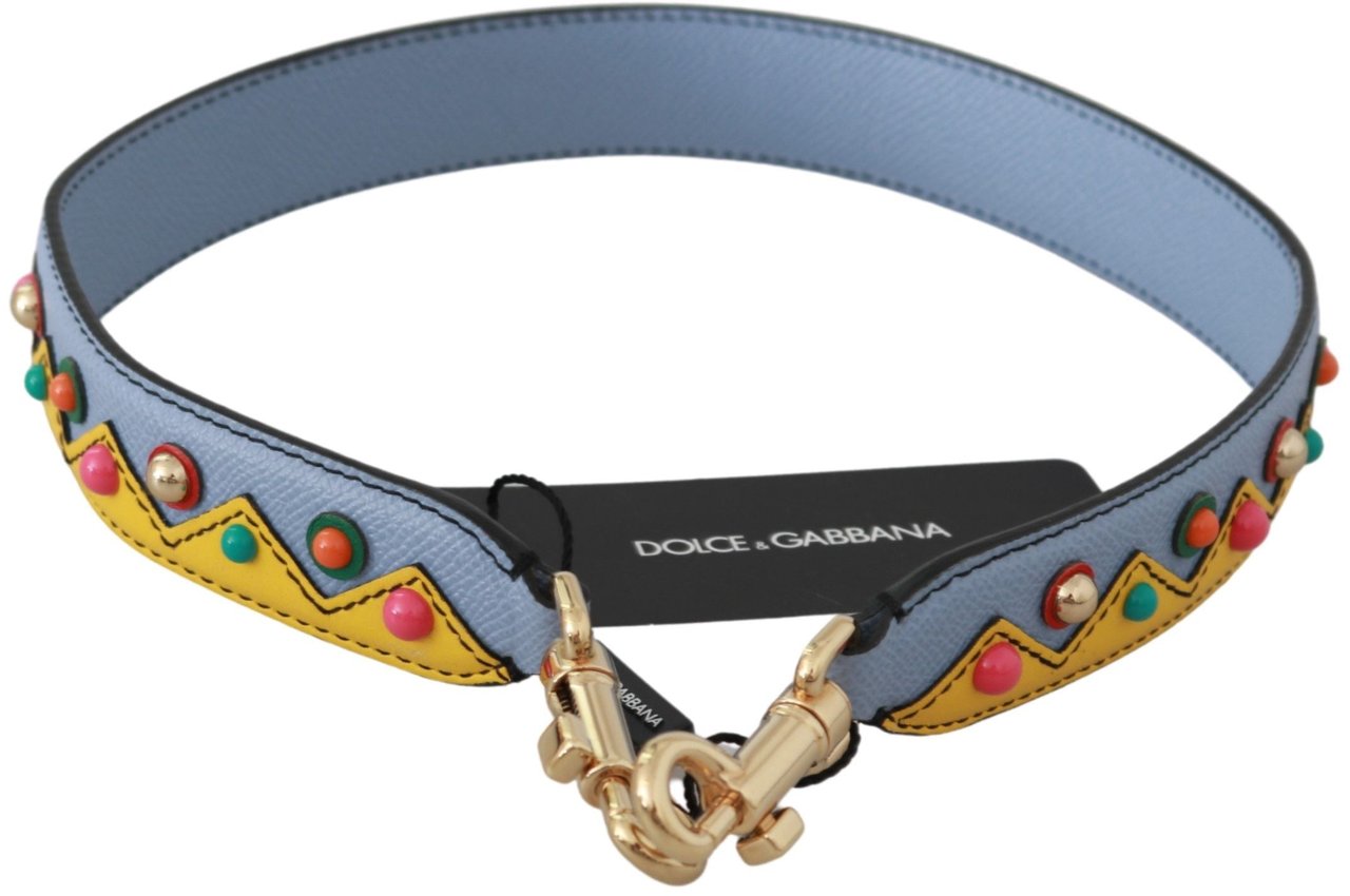 Dolce & Gabbana Blue Handbag Accessory Shoulder Strap Leather Blauw