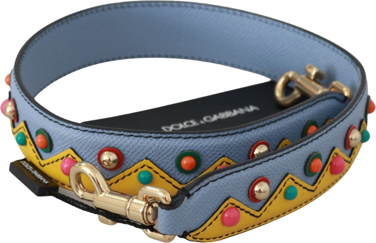 Dolce & Gabbana Blue Handbag Accessory Shoulder Strap Leather Blauw