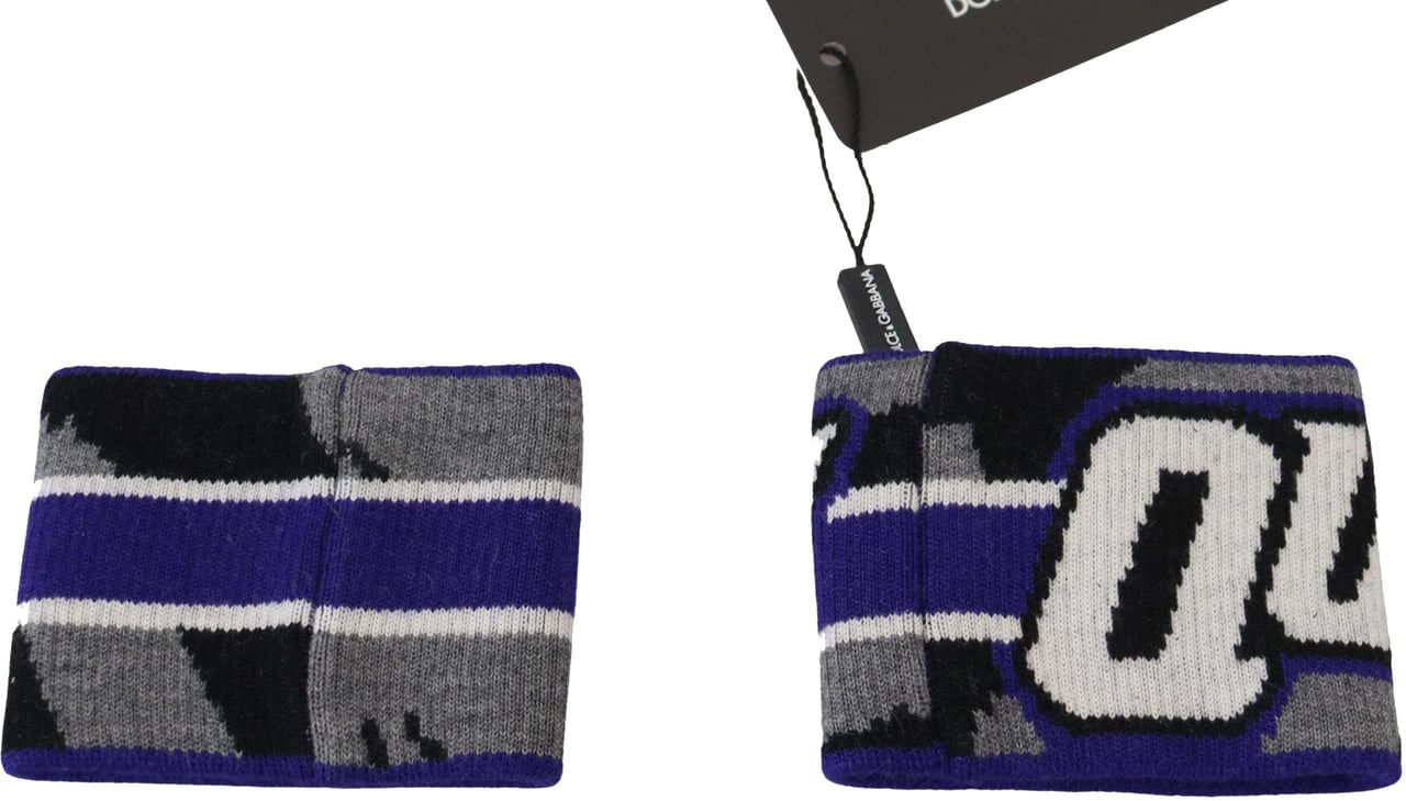 Dolce & Gabbana Purple Logo Two Piece Set Wristband Paars