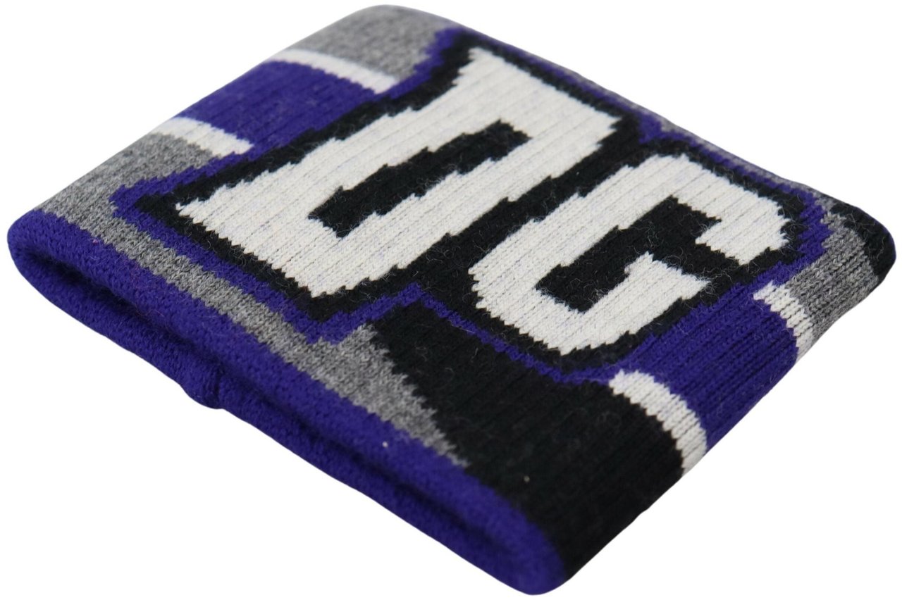 Dolce & Gabbana Purple Logo Two Piece Set Wristband Paars
