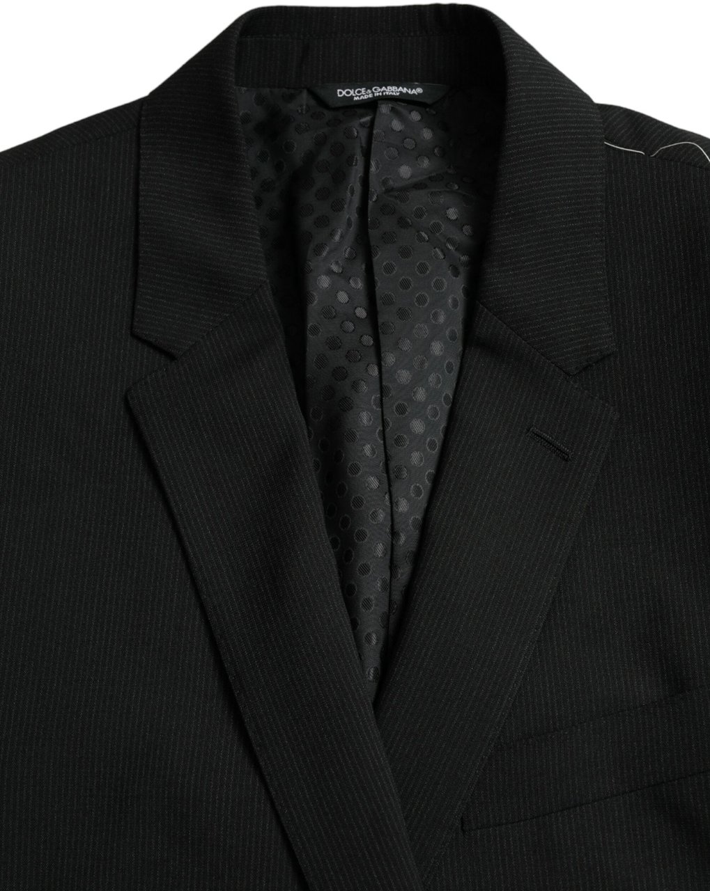 Dolce & Gabbana Blue MARTINI Shawl Single Breasted Blazer Blauw