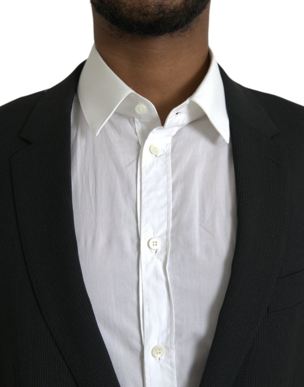 Dolce & Gabbana Blue MARTINI Shawl Single Breasted Blazer Blauw