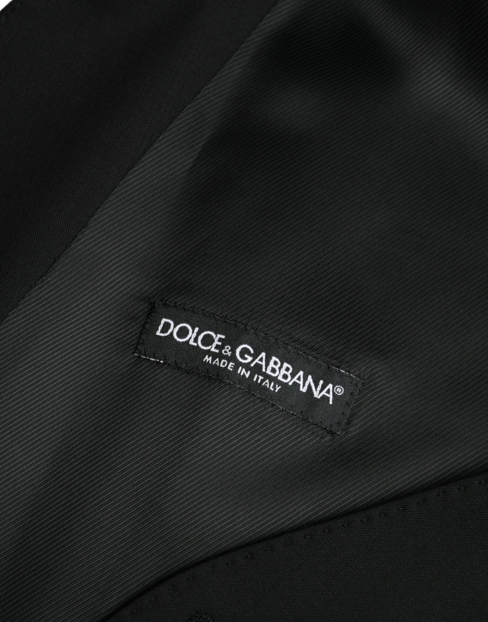 Dolce & Gabbana Black Wool Formal Dress Waistcoat Vest Zwart