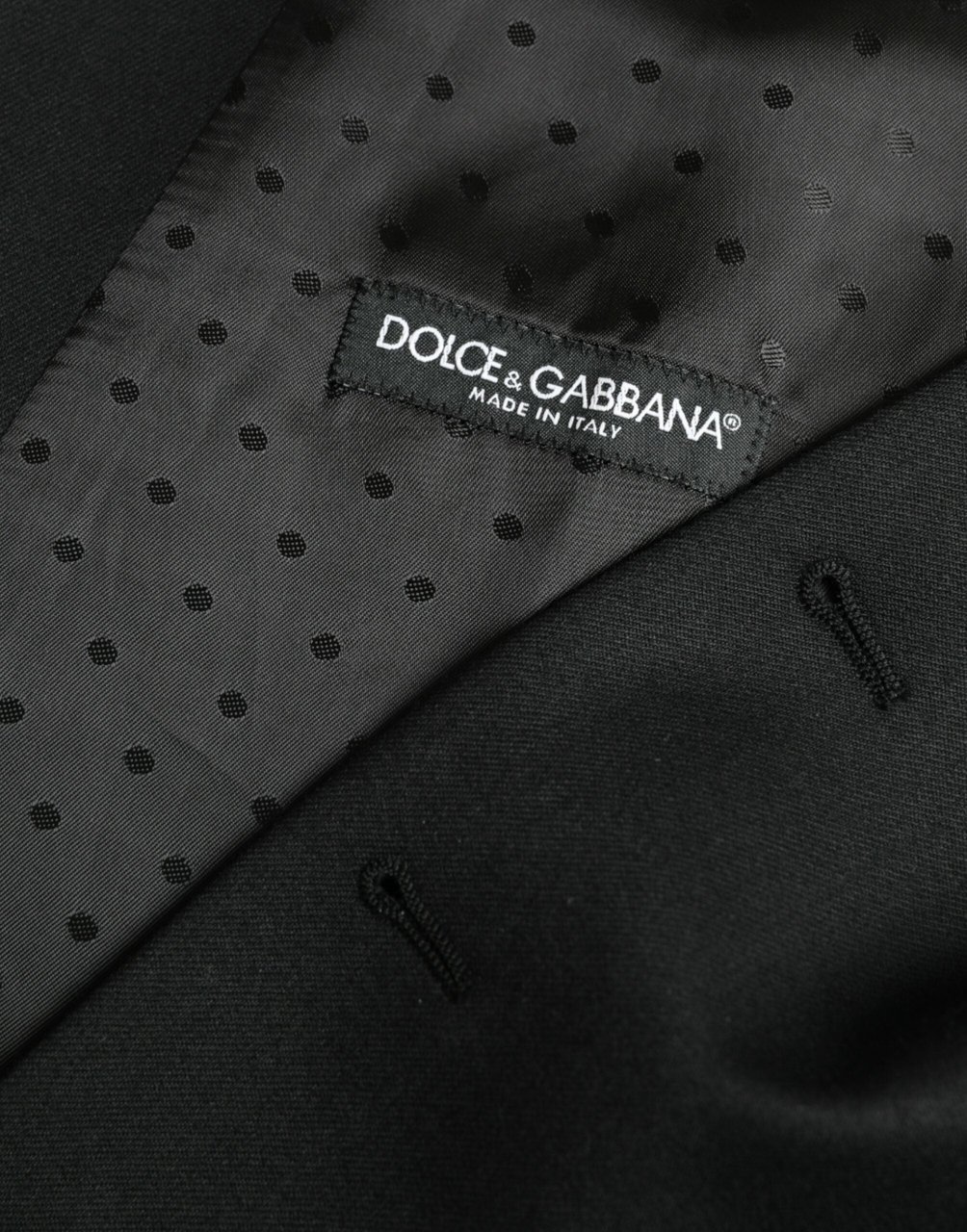 Dolce & Gabbana Black Silk Waistcoat Dress Formal Vest Zwart