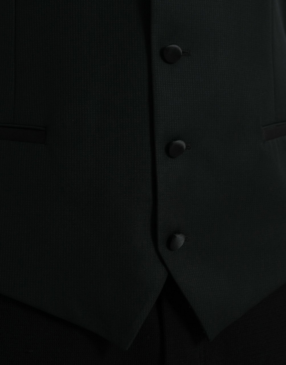 Dolce & Gabbana Black Wool Waistcoat Dress Formal Vest Zwart