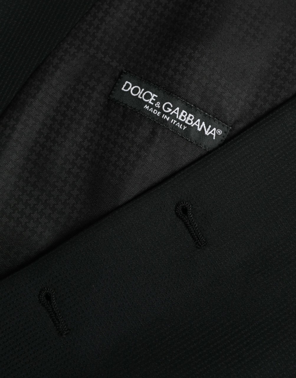 Dolce & Gabbana Black Wool Waistcoat Dress Formal Vest Zwart