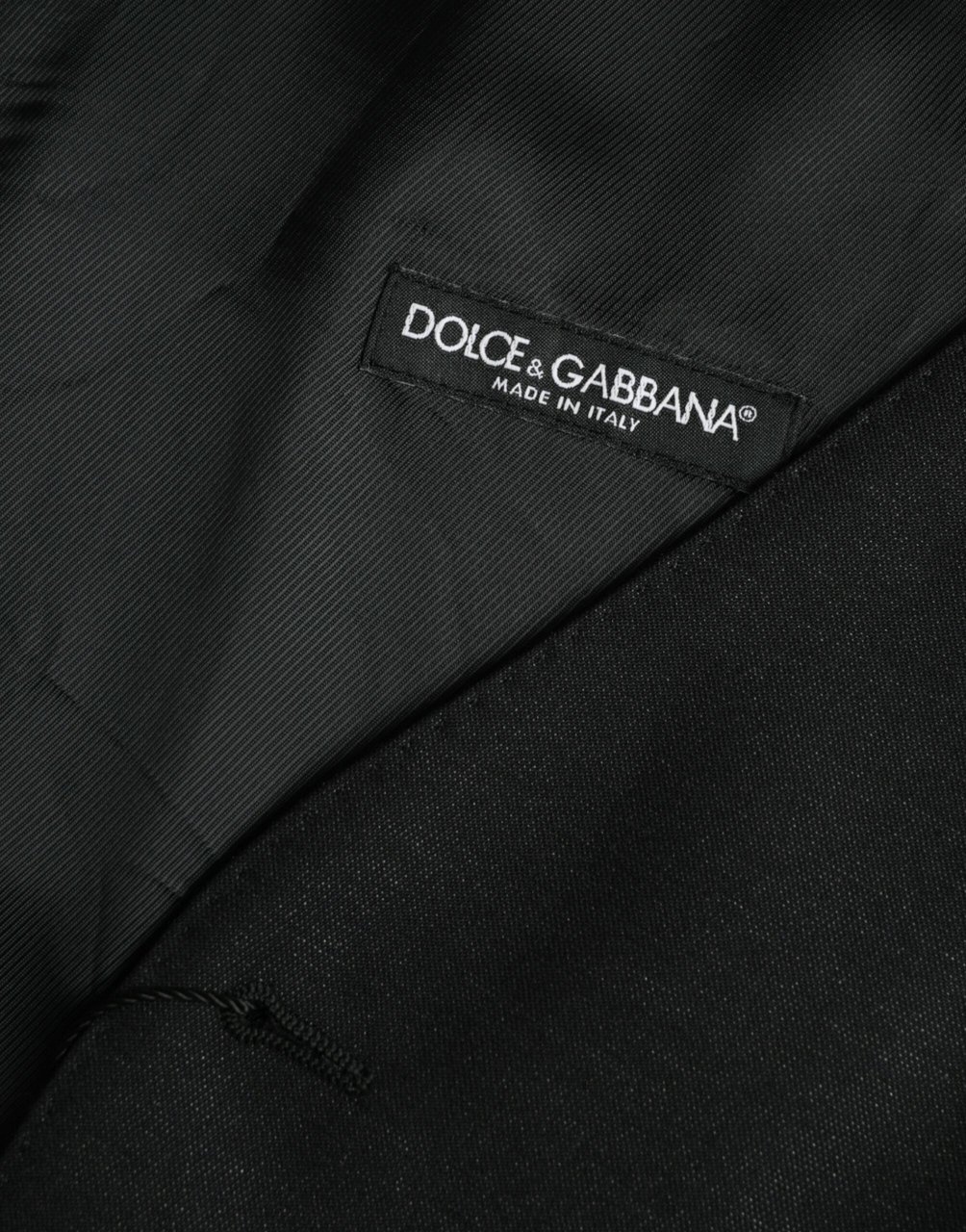 Dolce & Gabbana Black Wool Waistcoat Dress Formal Vest Zwart