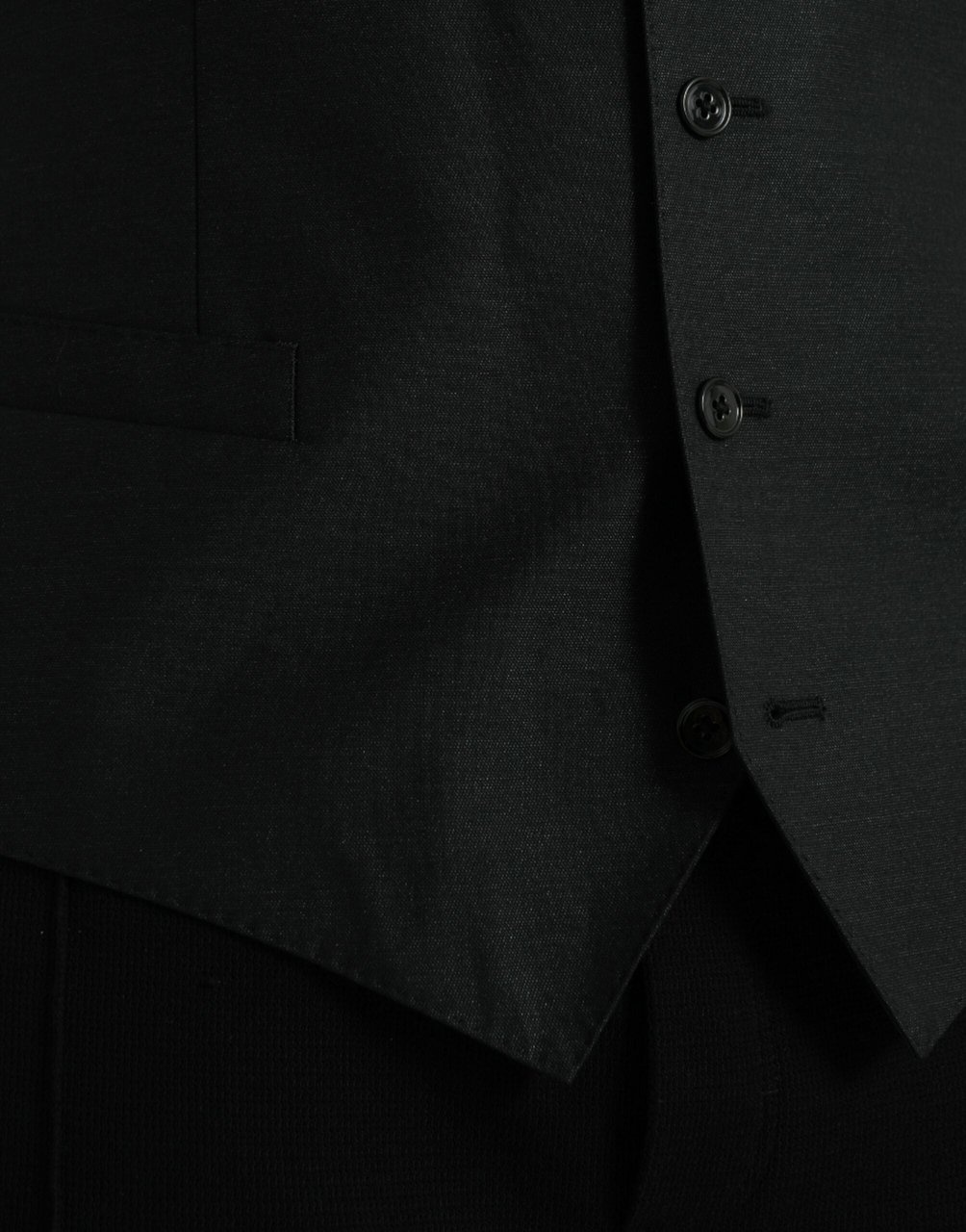 Dolce & Gabbana Black Wool Waistcoat Dress Formal Vest Zwart