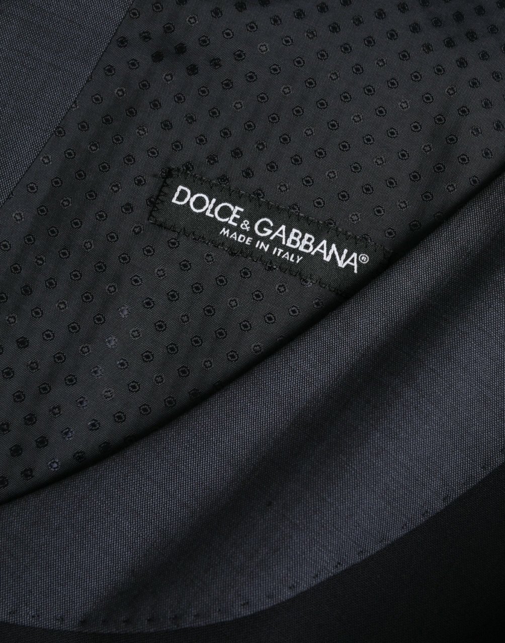 Dolce & Gabbana Black Wool Waistcoat Dress Formal Vest Zwart