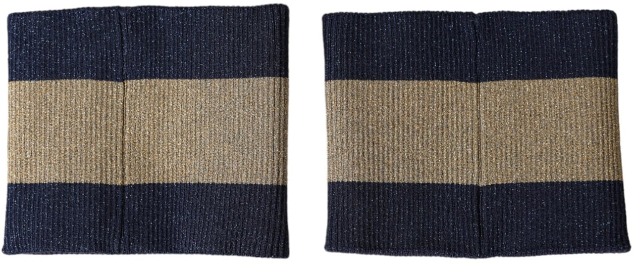 Dolce & Gabbana Black Gold Logo Star 84 Viscose Wristband Zwart