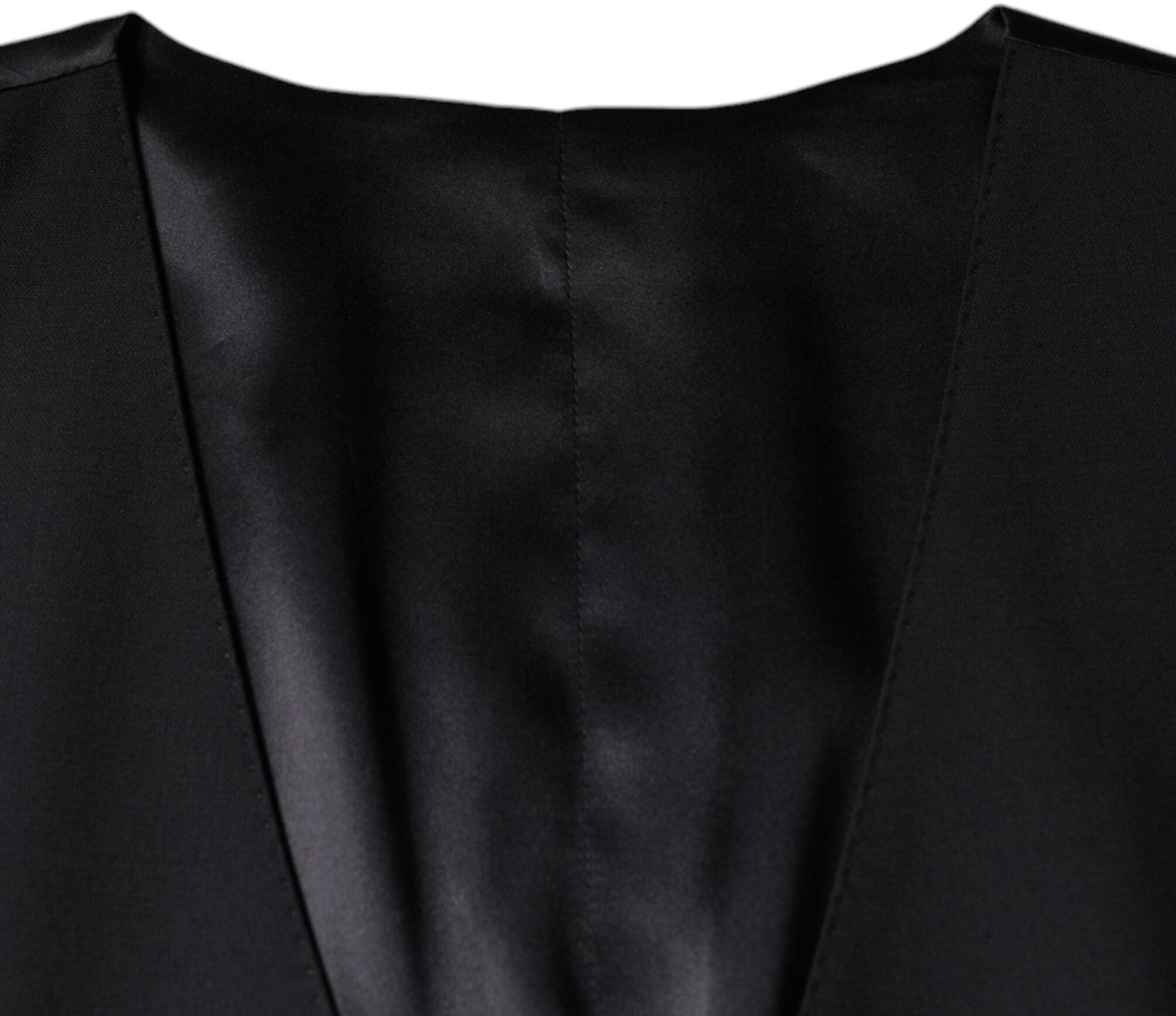 Dolce & Gabbana Black Wool Waistcoat Dress Formal Vest Zwart