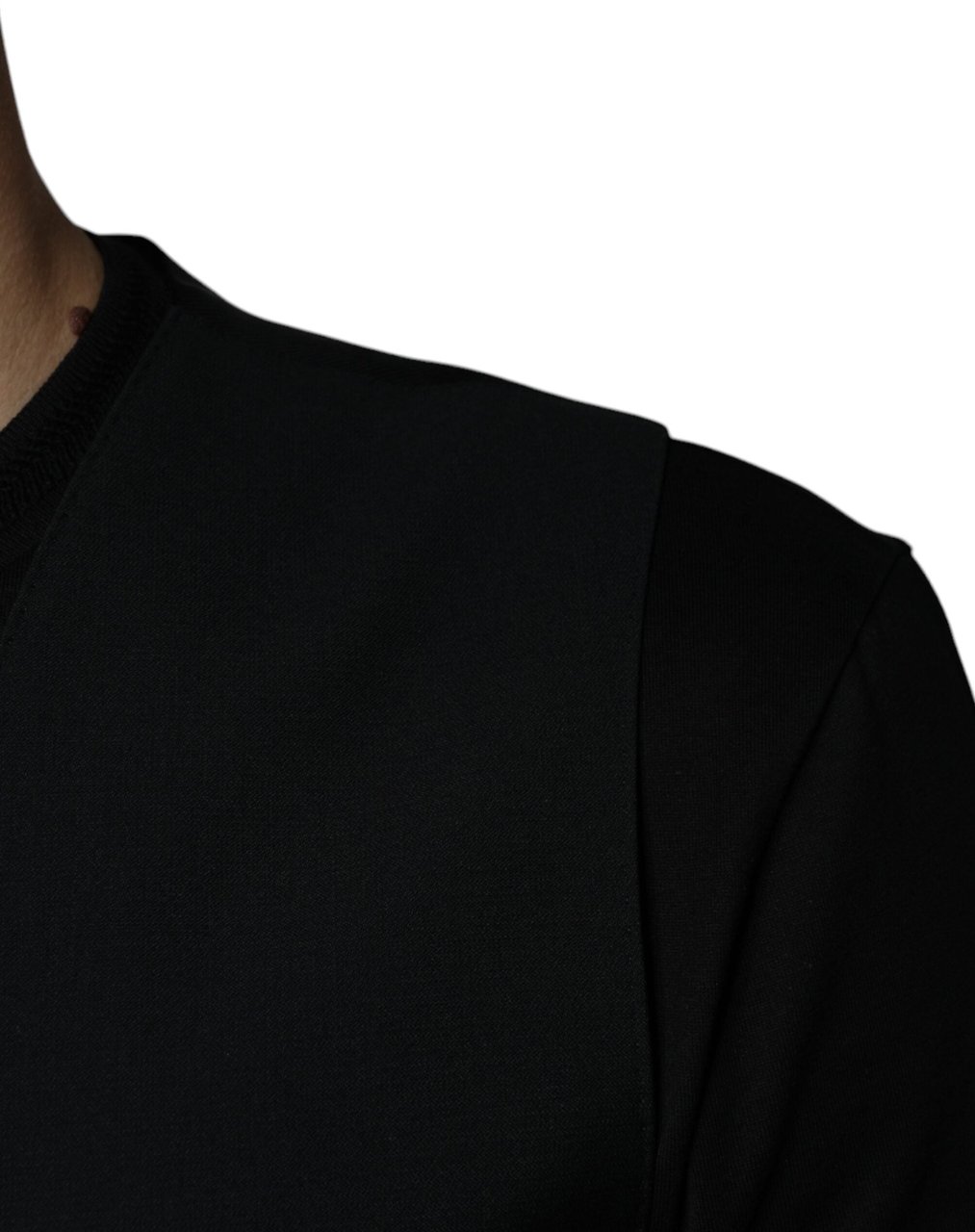 Dolce & Gabbana Black Wool Formal Dress Men Waistcoat Vest Zwart