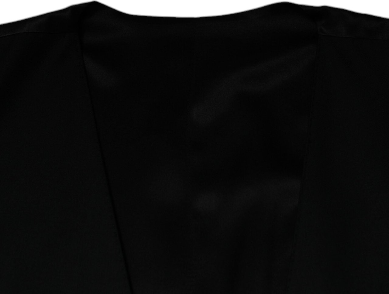 Dolce & Gabbana Black Wool Formal Dress Men Waistcoat Vest Zwart