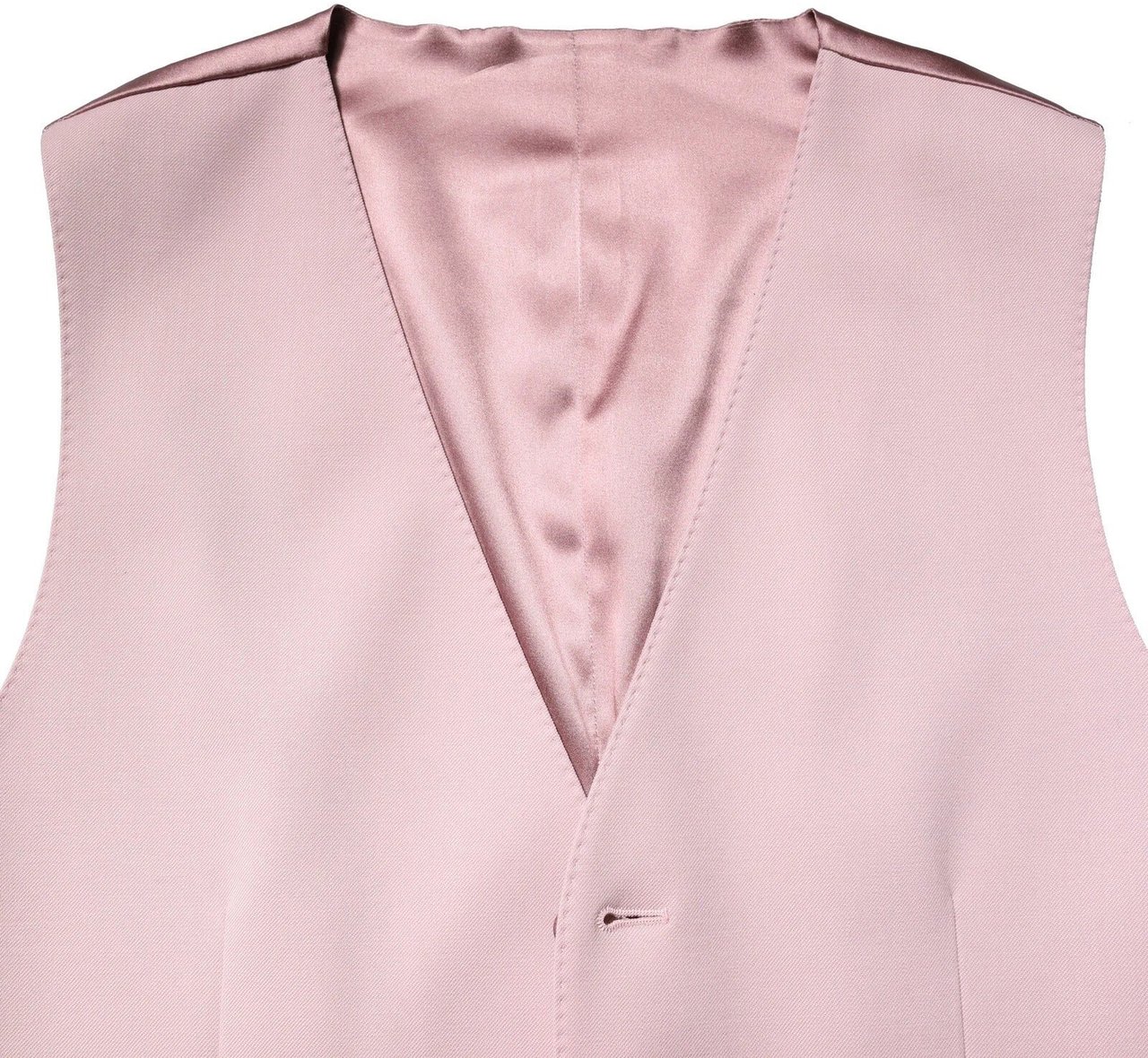 Dolce & Gabbana Pink Wool Dress Formal Men Waistcoat Vest Roze