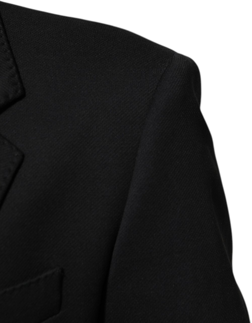 Dolce & Gabbana Dark Blue Cotton Men Jacket Coat Blazer Suit Blauw