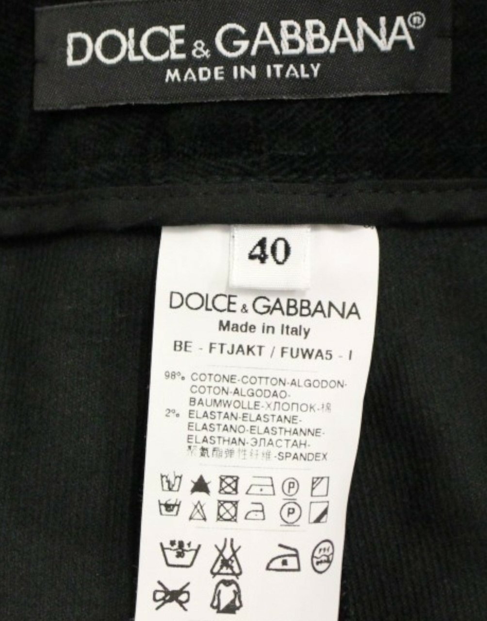 Dolce & Gabbana Dark green cotton shorts pants Zwart
