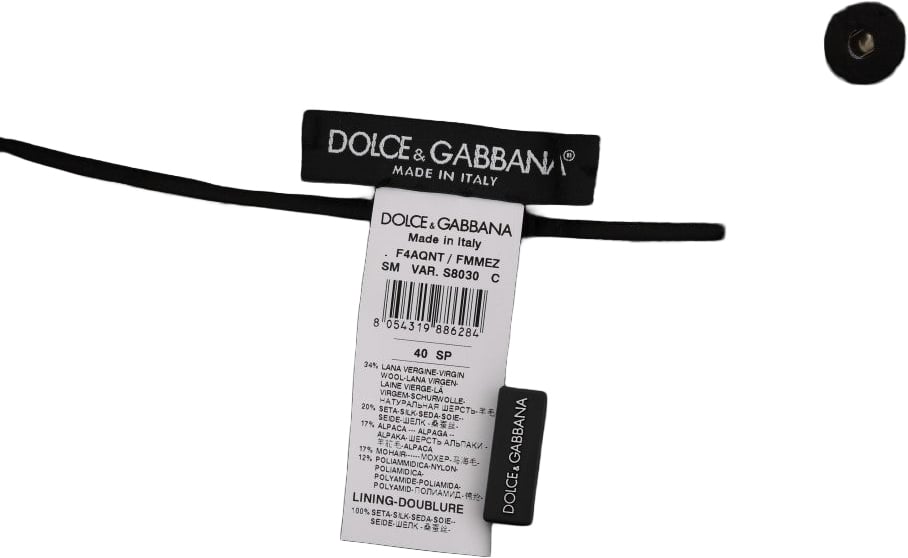 Dolce & Gabbana Gray Wool High Waist Mini Shorts Grijs