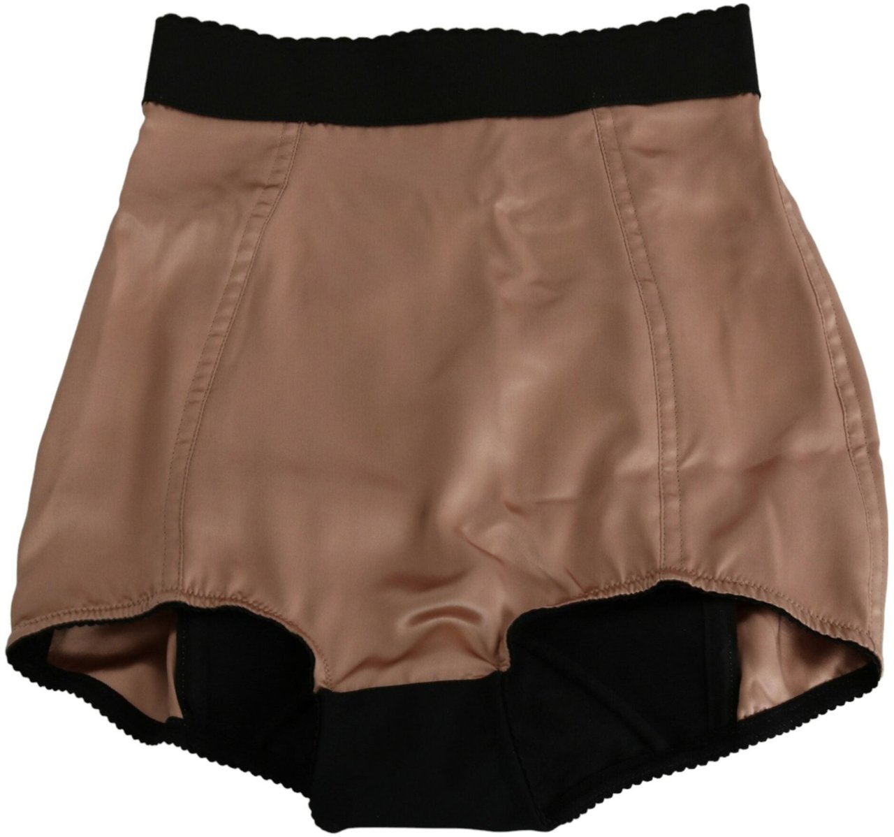 Dolce & Gabbana Beige Silk High Waist Mini Hot Pants Shorts Beige