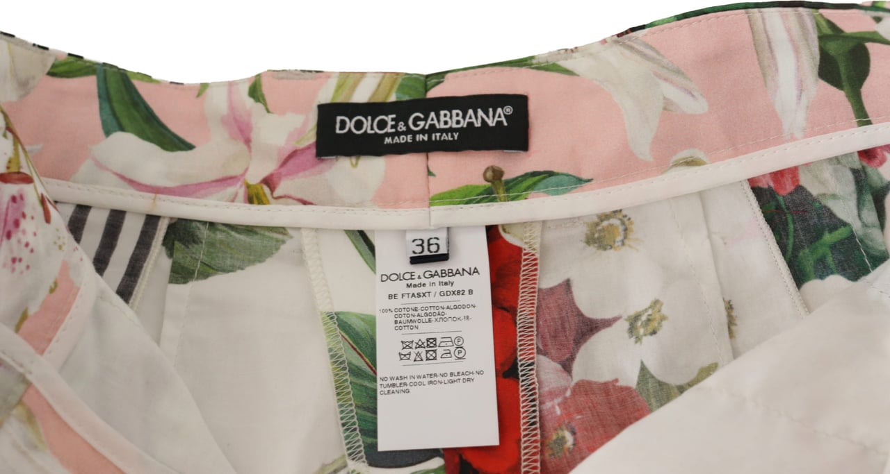Dolce & Gabbana Multicolor High Waist Hot Pants Shorts Divers