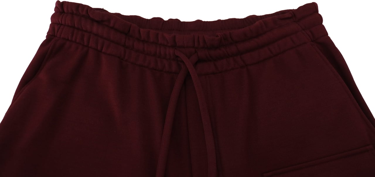Dolce & Gabbana Maroon Bermuda Cargo Men Shorts Zwart