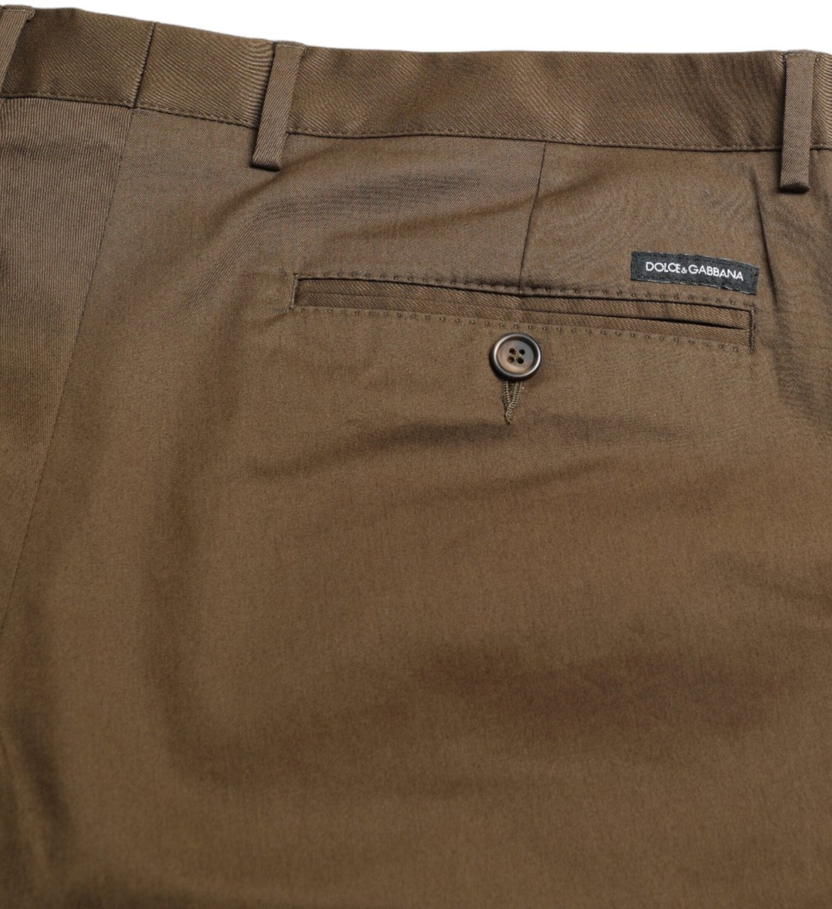 Dolce & Gabbana Brown Cotton Stretch Men Bermuda Shorts Bruin