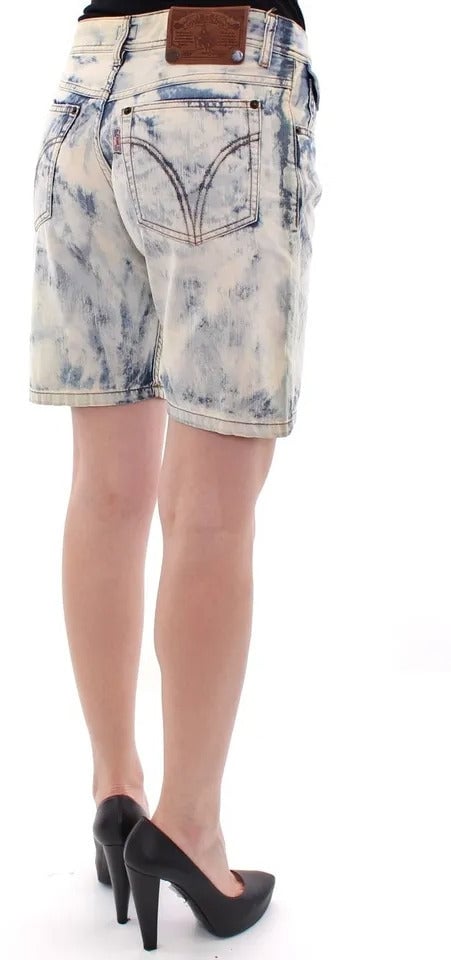 Dolce & Gabbana Blue D&G Cotton Washed Jeans Denim Shorts Blauw