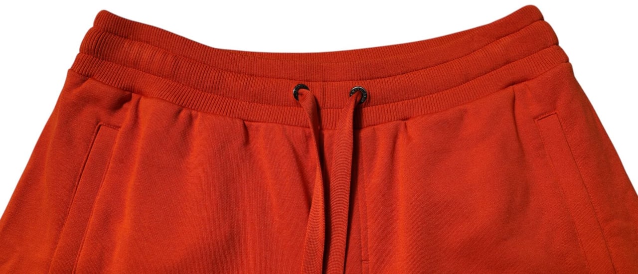 Dolce & Gabbana Red Cotton Blend Mid Waist Men Bermuda Shorts Rood