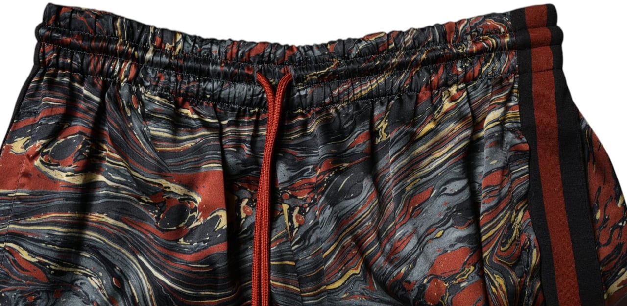 Dolce & Gabbana Multicolor Marble Print Trouser Bermuda Shorts Divers