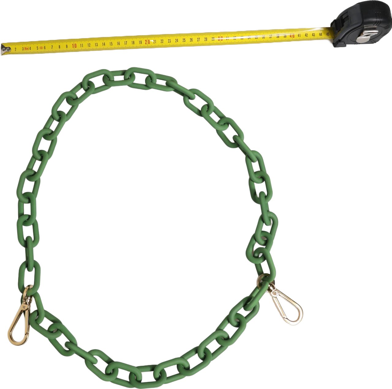 Dolce & Gabbana Green Plexy Acrylic Chunky Gold Hardware Wallet Chain Groen