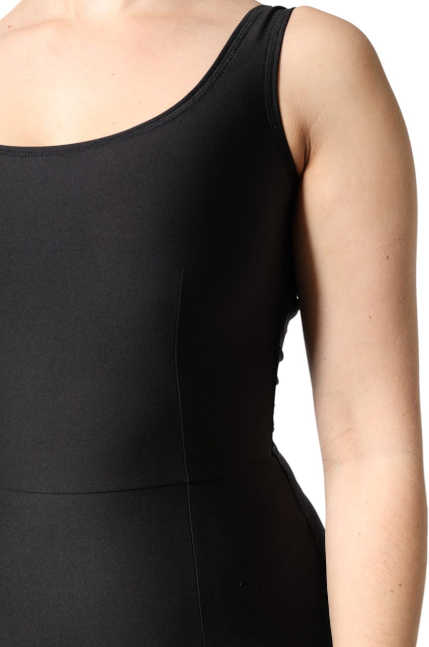 Dolce & Gabbana Black Sleeveless Bodycon Women Jumpsuit Dress Zwart