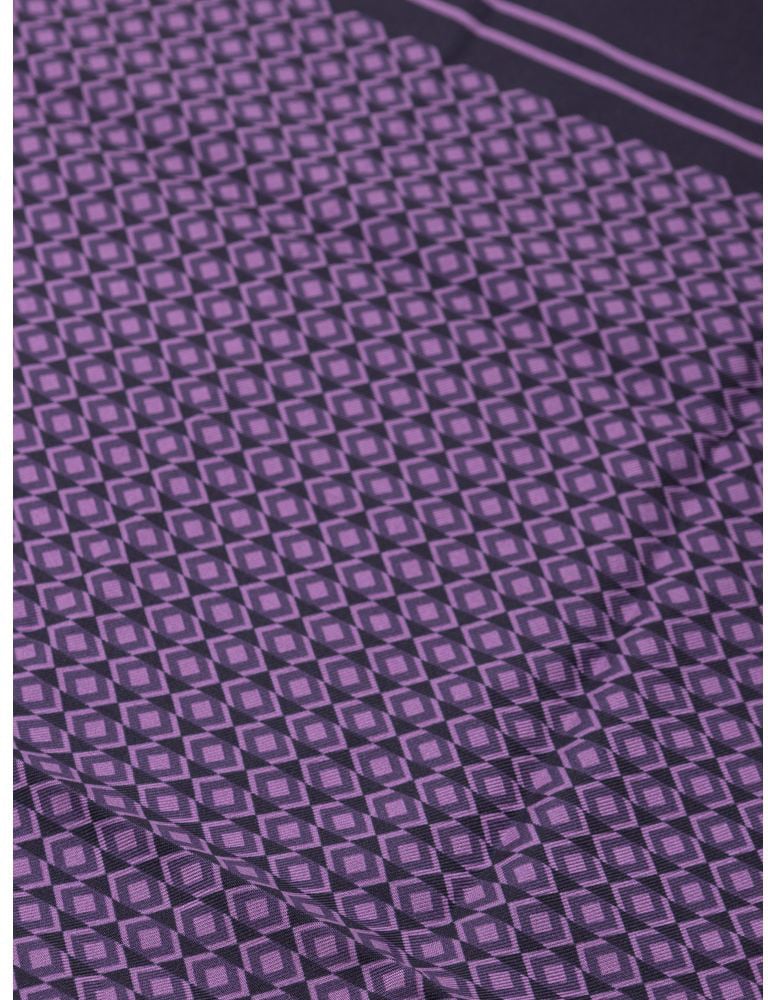 Dolce & Gabbana Purple Silk Pocket Square Paars