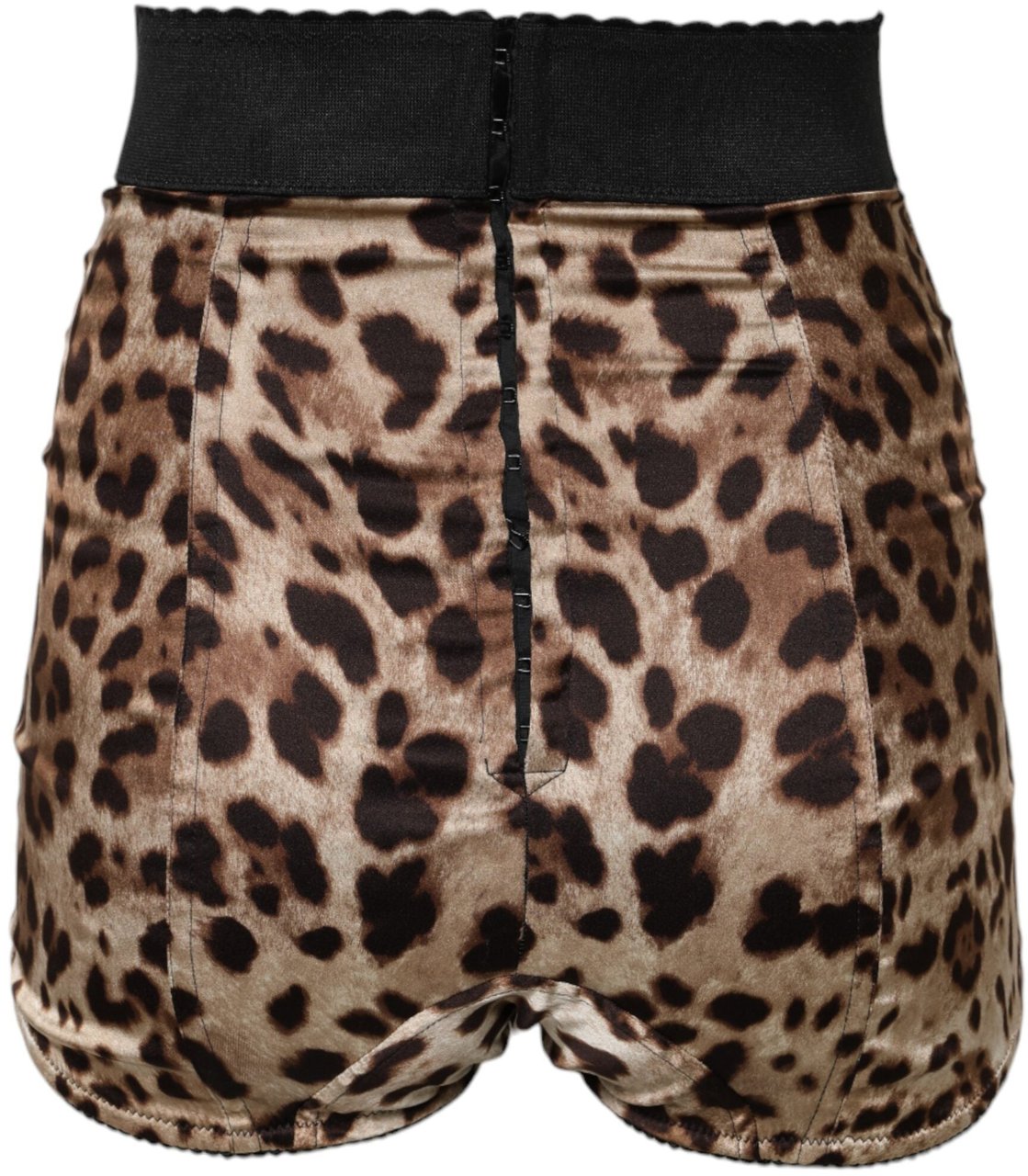 Dolce & Gabbana Brown Leopard High Waist Hot Pants Shorts Bruin