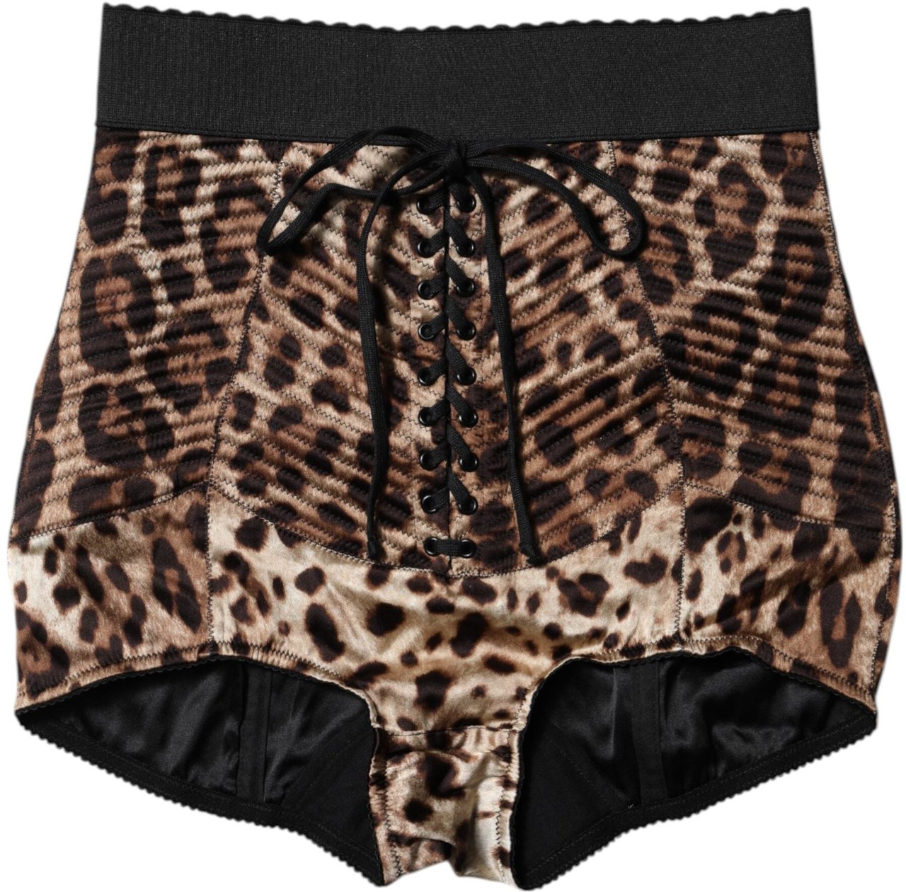 Dolce & Gabbana Brown Leopard High Waist Hot Pants Shorts Bruin