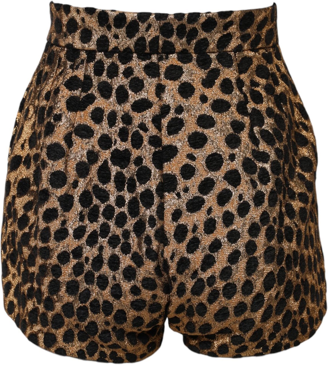 Dolce & Gabbana Brown Leopard High Waisted Hot Pants Shorts Bruin