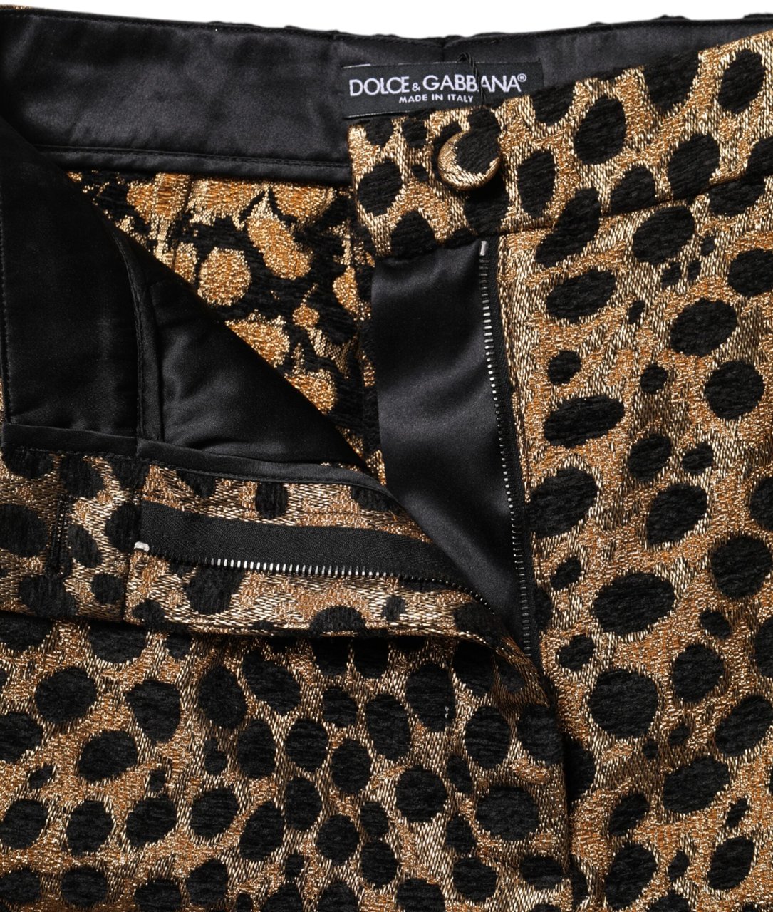 Dolce & Gabbana Brown Leopard High Waisted Hot Pants Shorts Bruin
