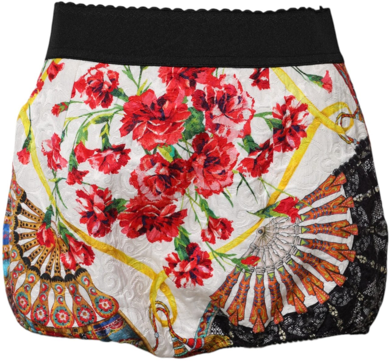Dolce & Gabbana Multicolor Floral High Waist Hot Pants Shorts Divers