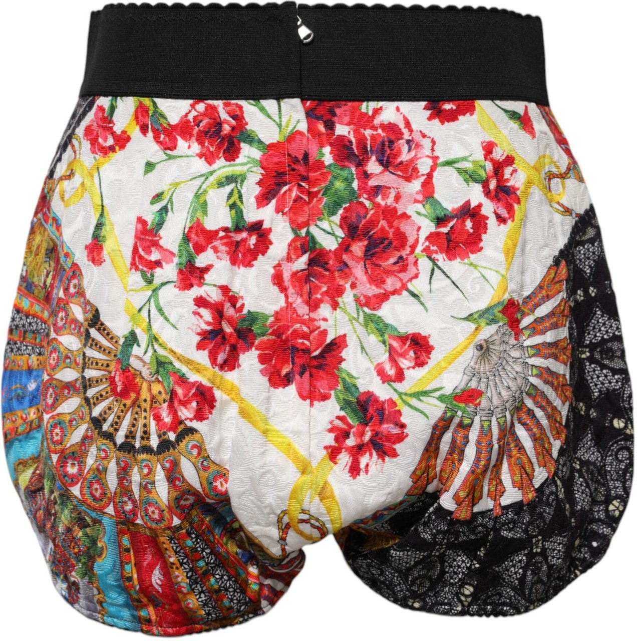 Dolce & Gabbana Multicolor Floral High Waist Hot Pants Shorts Divers