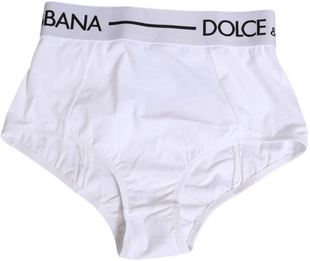 Dolce & Gabbana White Nylon Logo Waistband Panty Underwear Wit