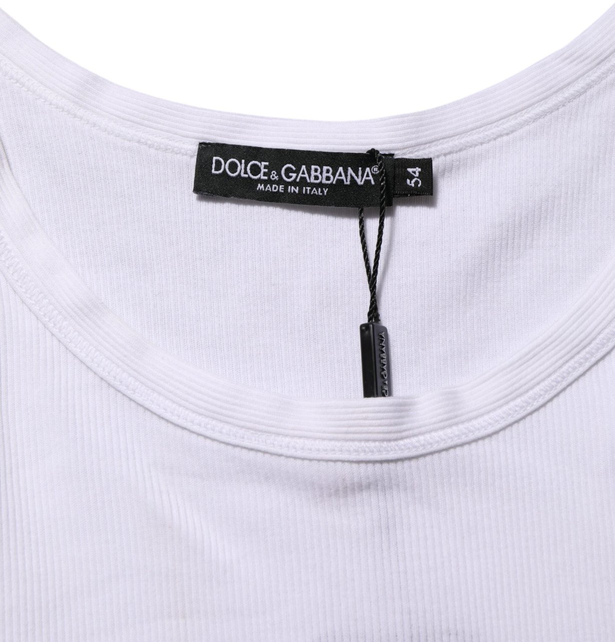 Dolce & Gabbana White Sleeveless Round Neck Tank Top T-shirt Wit