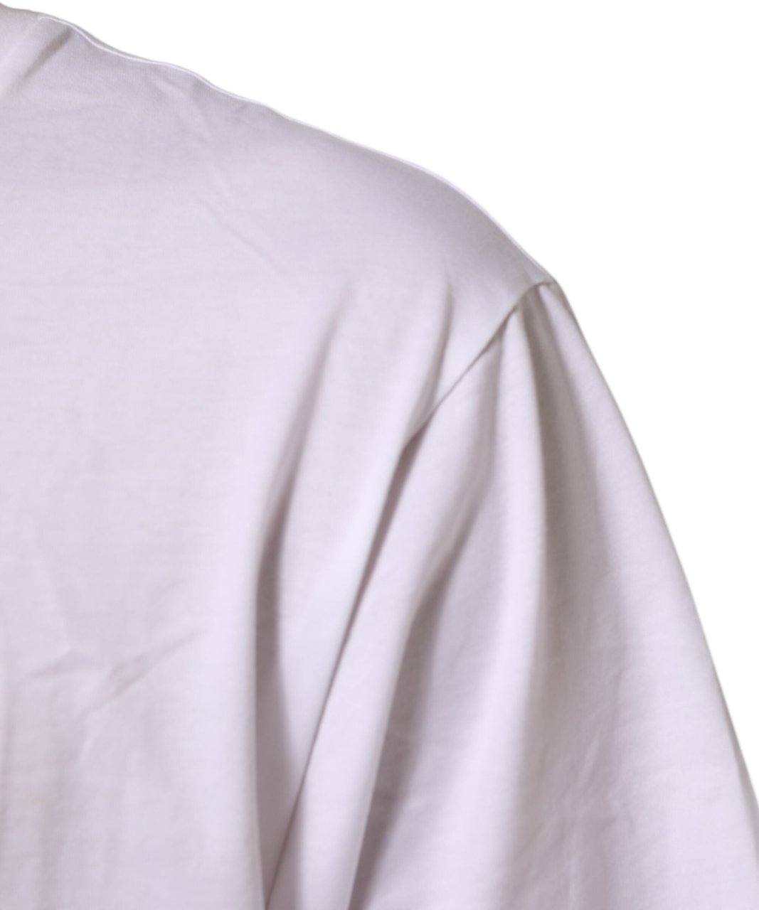 Dolce & Gabbana White Logo Print Cotton Crew Neck Men T-shirt Wit