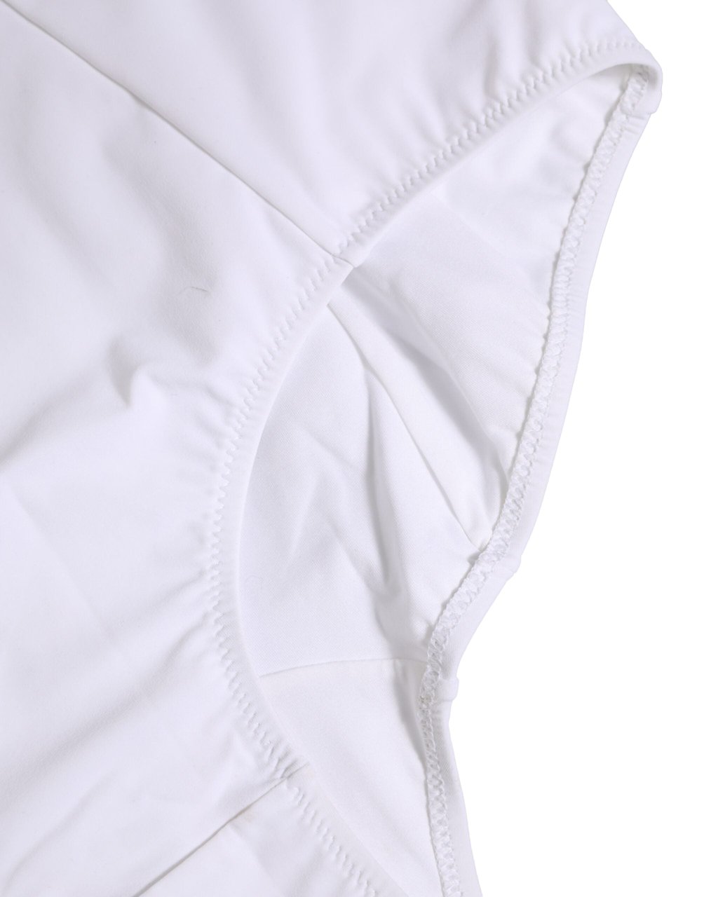 Dolce & Gabbana White Nylon Logo Waistband Coulotte Underwear Wit