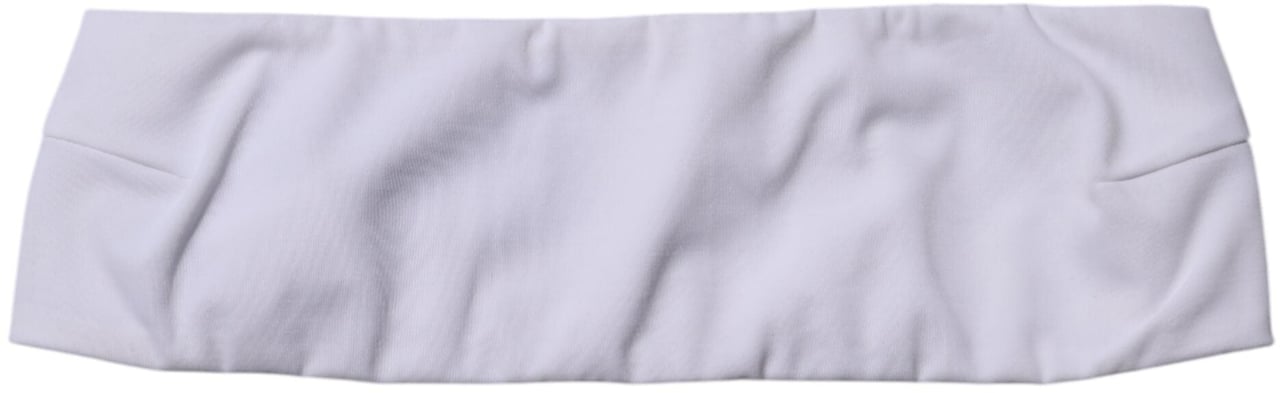 Dolce & Gabbana White Nylon Blend Bandeau Strapless Tube Top Wit