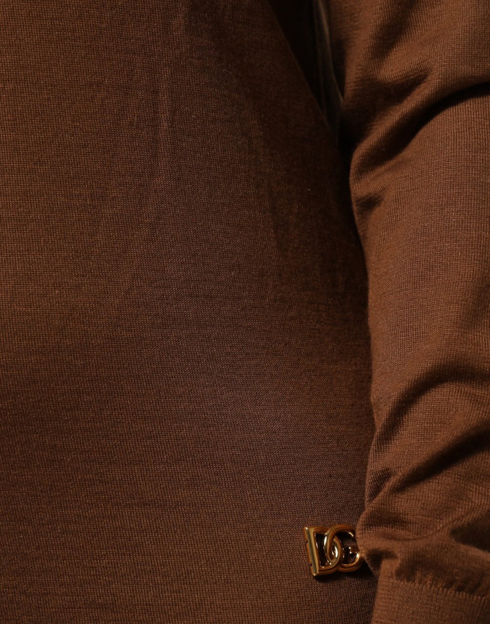 Dolce & Gabbana Brown Cashmere Turtle Neck Pullover Sweater Bruin