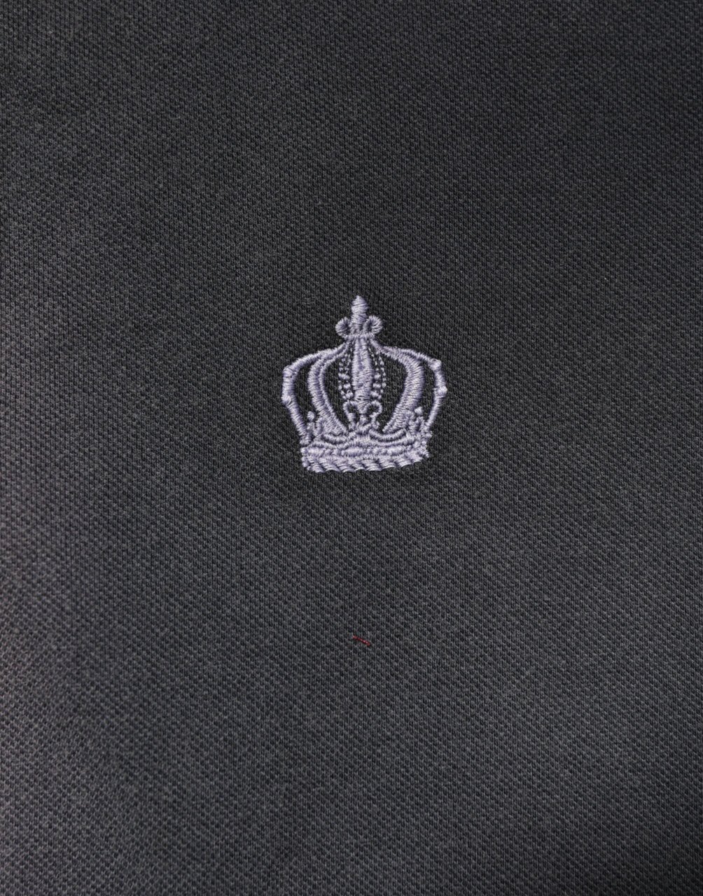 Dolce & Gabbana Gray Cotton Crown Collared Men Polo T-shirt Grijs