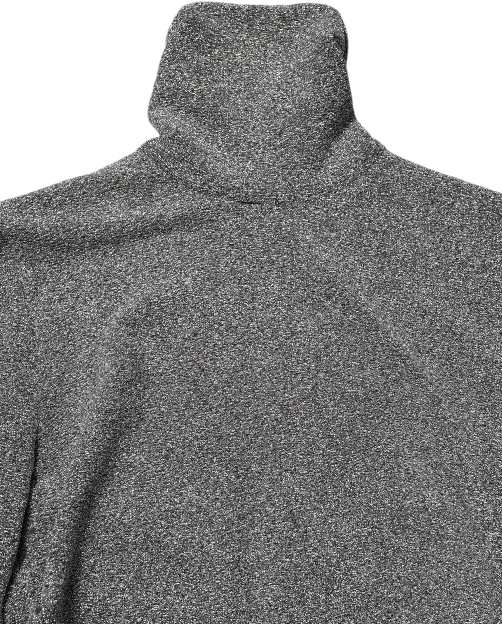 Dolce & Gabbana Gray Nylon Bodycon Sheath Long Sleeves Dress Grijs