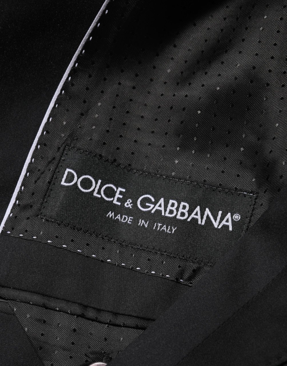 Dolce & Gabbana Black Cotton 2 Buttons Suit Jacket Blazer Zwart
