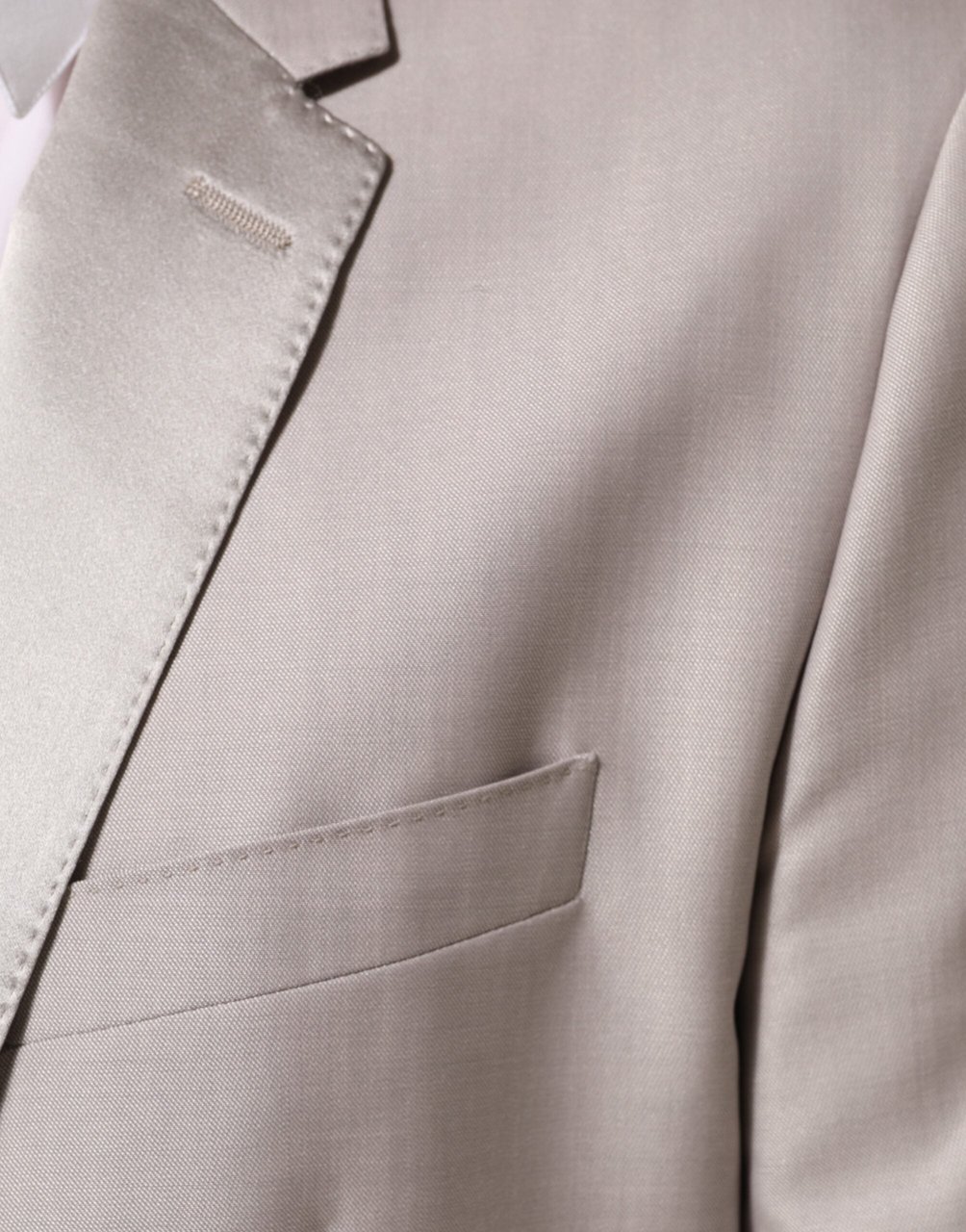 Dolce & Gabbana Light Gray Wool 2 Piece MARTINI Formal Suit Grijs