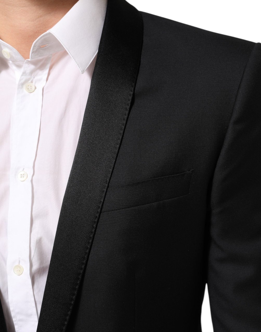 Dolce & Gabbana Black GOLD 1 Button Suit Jacket Men Blazer Zwart