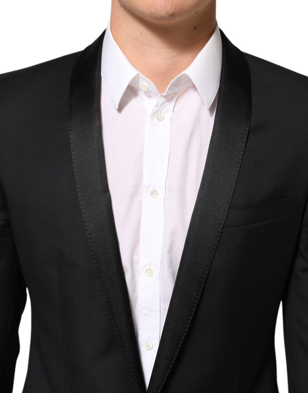 Dolce & Gabbana Black GOLD 1 Button Suit Jacket Men Blazer Zwart